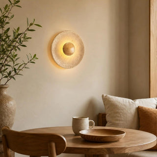 Wabi Sabi Travertine LED Decorative Wall Sconce Light | Liora