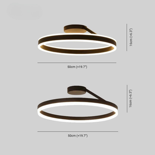 Minimalist Round Dimmable LED Flush Mount Ceiling Light | Orvexa
