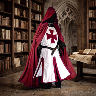 Medieval Hooded Knight Cloak for Costume Events | Wellington