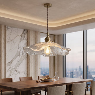 Vintage Flower Pendant Light With Sculpted Shade | Mirestra