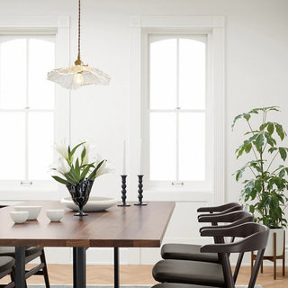 Vintage Flower Pendant Light With Sculpted Shade | Mirestra