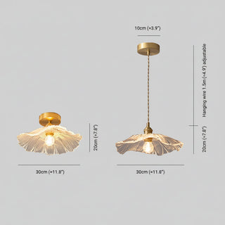 Vintage Flower Pendant Light With Sculpted Shade | Mirestra
