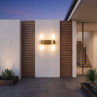 Modern Gold LED Frosted Glass Wall Light | Cirelix