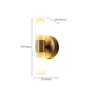 Modern Gold LED Frosted Glass Wall Light | Cirelix