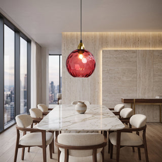 Modern Water Ripple Glass Pendant Light Fixture | Zorvica