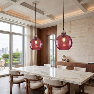 Modern Water Ripple Glass Pendant Light Fixture | Zorvica