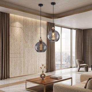 Modern Water Ripple Glass Pendant Light Fixture | Zorvica