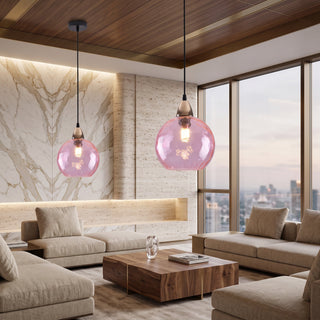 Modern Water Ripple Glass Pendant Light Fixture | Zorvica