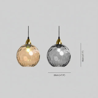 Modern Water Ripple Glass Pendant Light Fixture | Zorvica