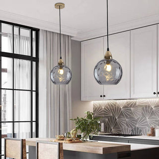Modern Water Ripple Glass Pendant Light Fixture | Zorvica