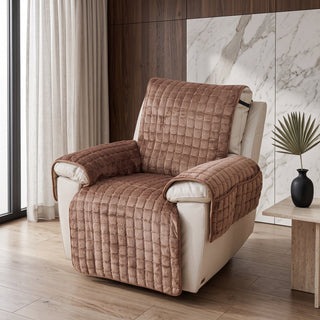 Quilted Armchair Cover with Storage Pockets | Halston