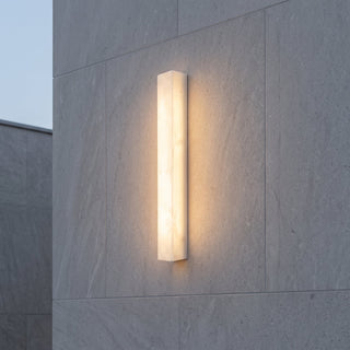 Rectangular Marble LED Indoor Wall Light Fixture | Elvarique