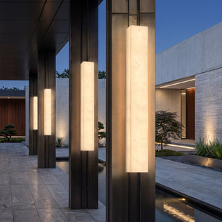 Rectangular Marble LED Indoor Wall Light Fixture | Elvarique