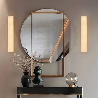 Rectangular Marble LED Indoor Wall Light Fixture | Elvarique