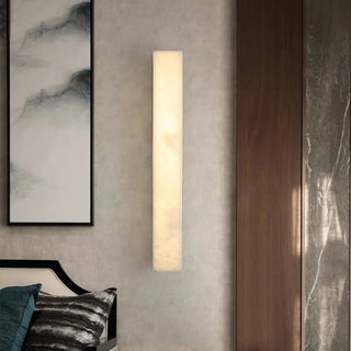 Rectangular Marble LED Indoor Wall Light Fixture | Elvarique