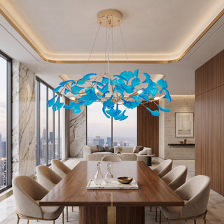 Botanical Leaf LED Branch Chandelier Light | Sylvera