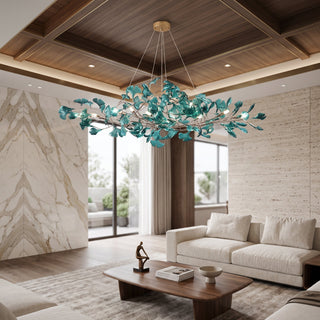 Botanical Leaf LED Branch Chandelier Light | Sylvera