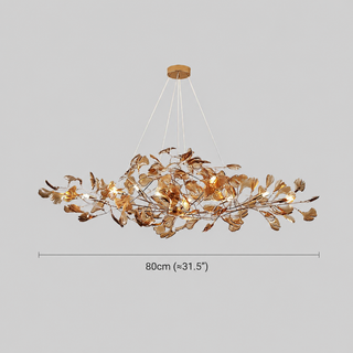 Botanical Leaf LED Branch Chandelier Light | Sylvera