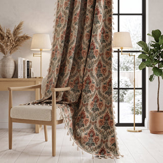 Botanical Blackout Floral Window Curtain Panel | Hawthorne