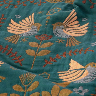 Reversible Cotton Nature Pattern Throw Blanket | Westbrook