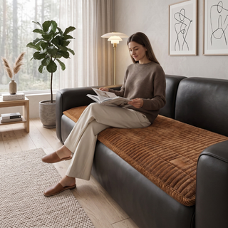 Quilted Non Slip Flannel Effect Sofa Cover | Caldwell