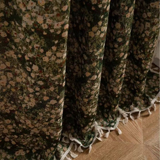 Botanical Blackout Floral Window Curtain Panel | Hawthorne