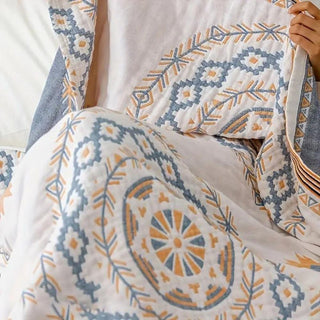 Boho Geometric Cotton Decorative Throw Blanket | Whitmore