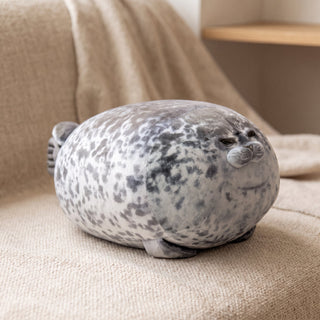 Round Plush Seal Pillow Toy Kids Nursery Decor | Palmer