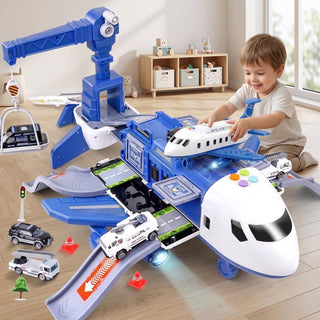 Kids Folding Airplane Airport Playset Track Toy | Ramsey
