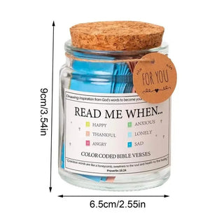 Bible Quote Jar Daily Scripture Message Gift Decor | Randall
