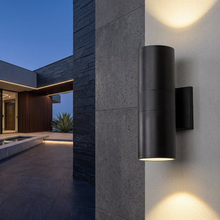 Cylinder Up Down LED Outdoor Wall Light Fixture | Varestrix