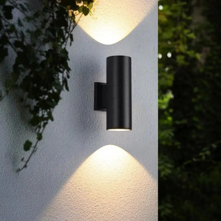 Cylinder Up Down LED Outdoor Wall Light Fixture | Varestrix