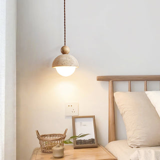 Travertine Dome Pendant Light Fixture | Roventra
