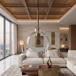 Nordic Glass Globe Pendant Hanging Ceiling Light Fixture | Orvenza