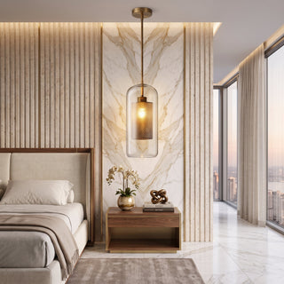 Nordic Glass Globe Pendant Hanging Ceiling Light Fixture | Orvenza