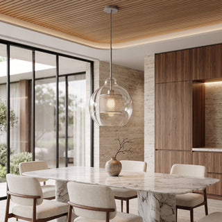Nordic Glass Globe Pendant Hanging Ceiling Light Fixture | Orvenza