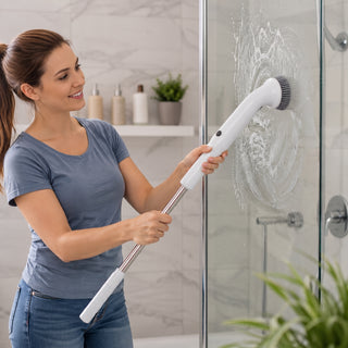 Cordless Eight Function Electric Cleaning Scrub Brush | Nexovant