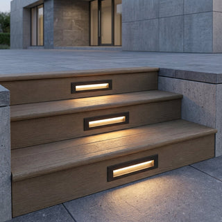 Waterproof Recessed LED Stair Step Wall Light | Ellington