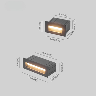 Waterproof Recessed LED Stair Step Wall Light | Ellington