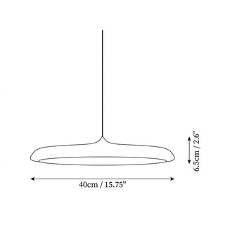Round Metal UFO LED Hanging Pendant Light Fixture | Whitaker