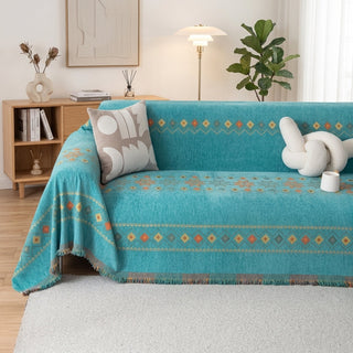Boho Jacquard Non Slip Sectional Sofa Cover Protector | Alcott
