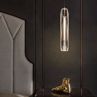 Crystal Glass Brass Mini Pendant Light | Maddox