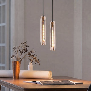 Crystal Glass Brass Mini Pendant Light | Maddox
