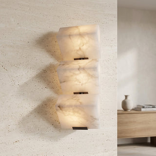 Marble Effect Vertical LED Wall Light Fixture | Ravello
