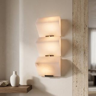 Marble Effect Vertical LED Wall Light Fixture | Ravello