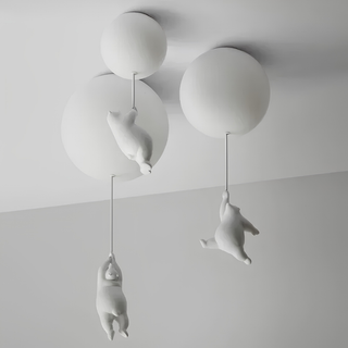 Bear Balloon Pendant Ceiling Light For Kids Bedroom | Luminara