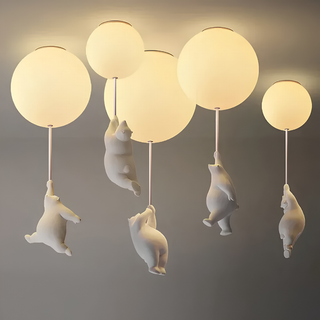 Bear Balloon Pendant Ceiling Light For Kids Bedroom | Luminara