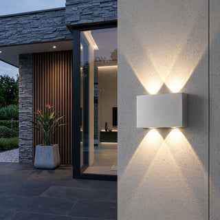 Waterproof Up Down LED Outdoor Wall Light Fixture | Norvella