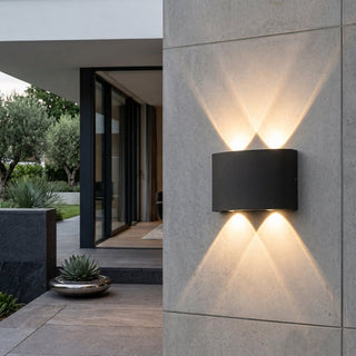 Waterproof Up Down LED Outdoor Wall Light Fixture | Norvella