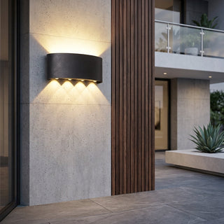 Waterproof Up Down LED Outdoor Wall Light Fixture | Norvella
